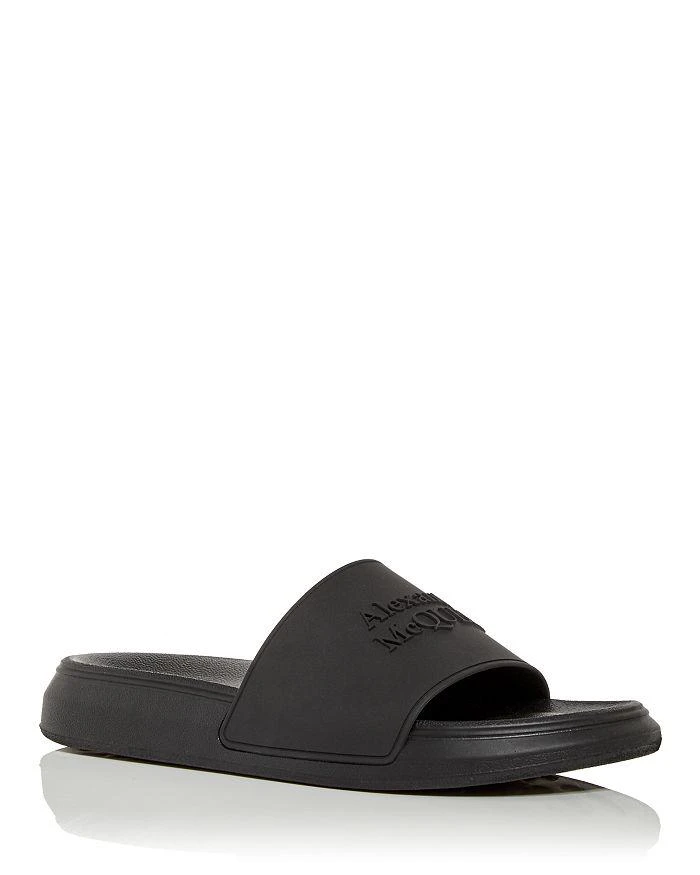 商品Alexander McQueen|Men's Logo Slide Sandals,价格¥872,第1张图片