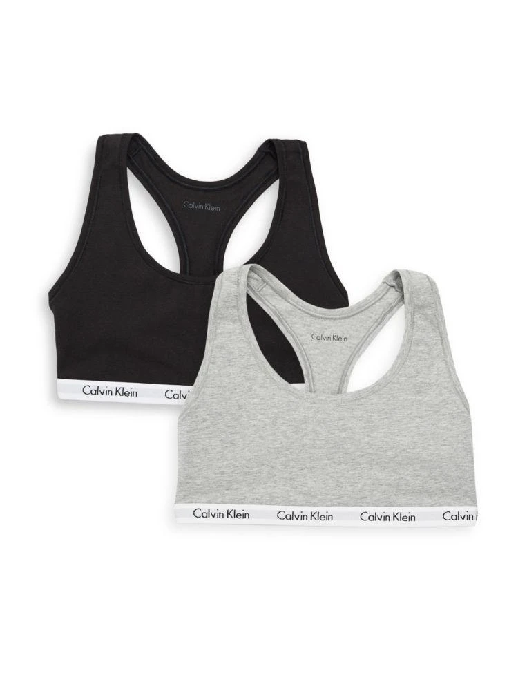 商品Calvin Klein|2-Pack Logo Bralette,价格¥360,第1张图片