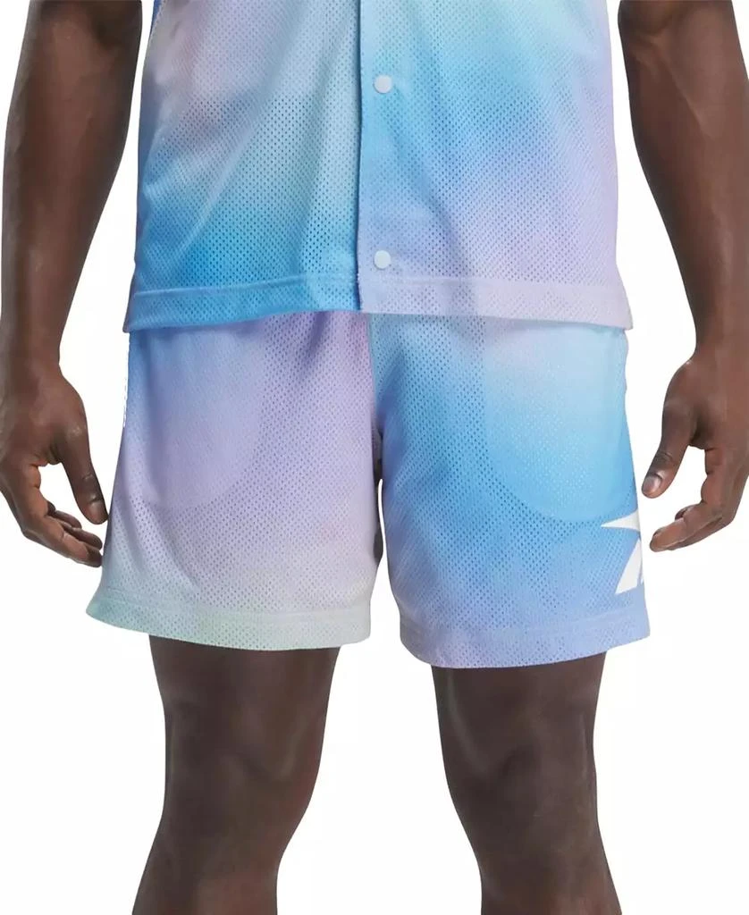 商品Reebok|Men's Classics Dopamine Regular-Fit Ombré Printed Mesh Shorts,价格¥158,第1张图片