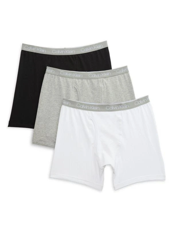 商品Calvin Klein|Boy's 3-Pack Boxer Briefs,价格¥122,第1张图片