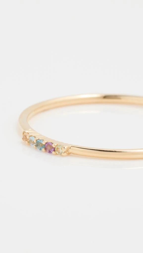 商品Adina Reyter|14k Diamond + Gemstone Bubbles Dash Ring,价格¥1563,第3张图片详细描述