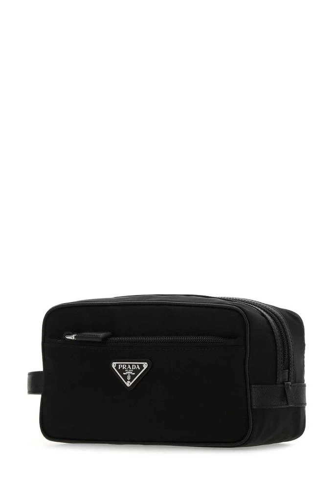 商品Prada|Prada Logo Plaque Travel Pouch,价格¥5488,第3张图片详细描述