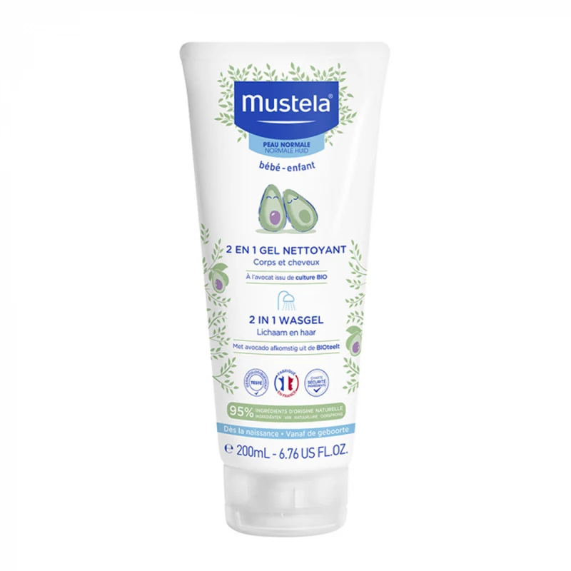 商品Mustela|Mustela妙思乐贝贝二合一儿童洗发沐浴露200ml,价格¥109,第1张图片