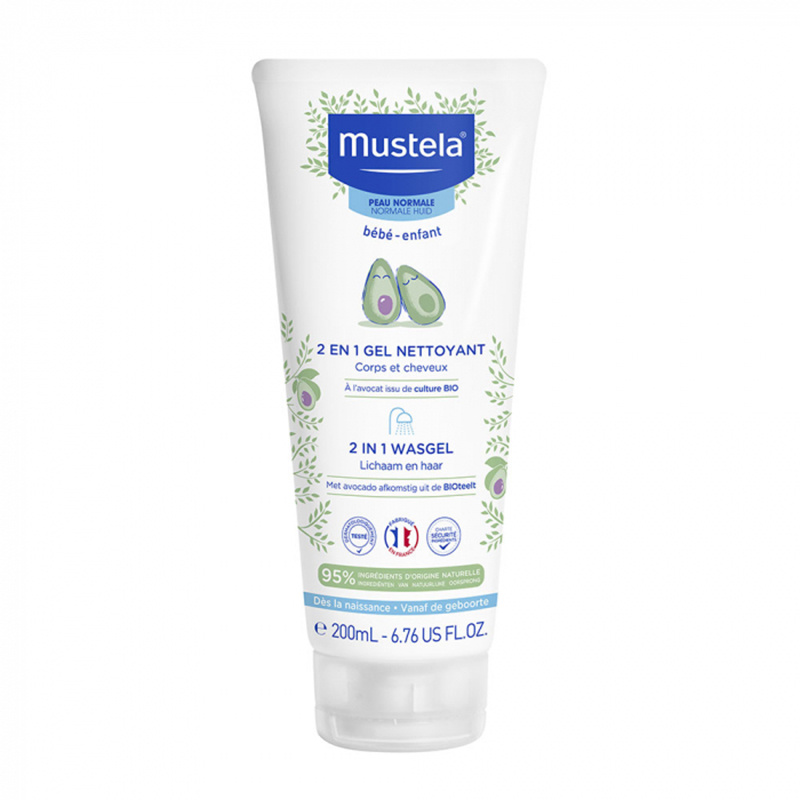 商品Mustela|Mustela妙思乐贝贝二合一儿童洗发沐浴露200ml,价格¥116,第1张图片
