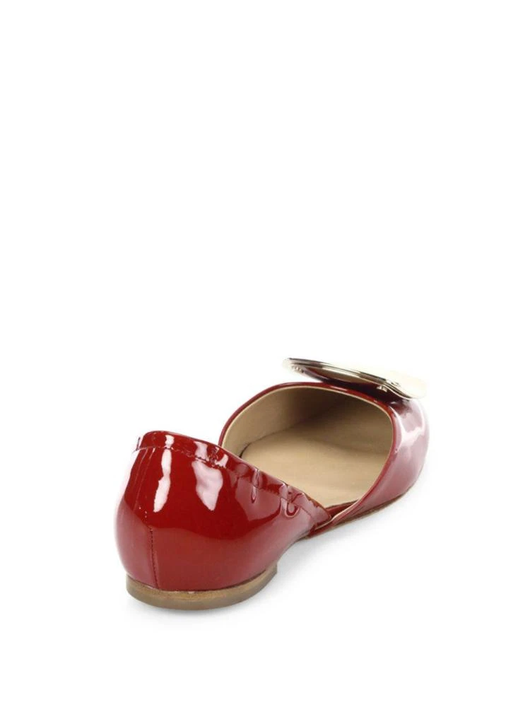 商品Roger Vivier|Patent Leather d'Orsay 方扣平底鞋,价格¥4881,第2张图片详细描述