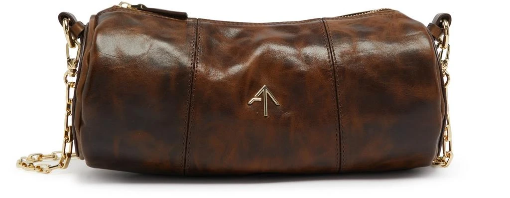 商品Manu Atelier|拉绒皮革柱形手提包,价格¥1702,第1张图片