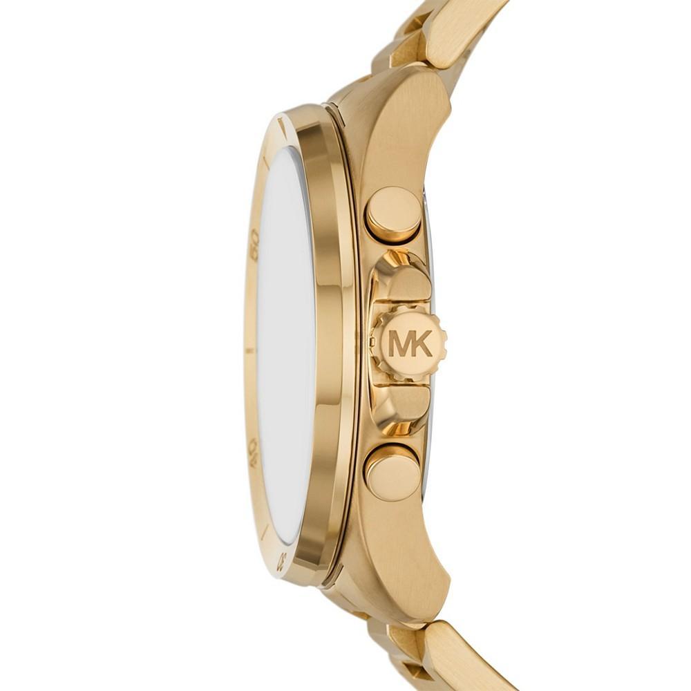 商品Michael Kors|Men's Brecken Gold-Tone Stainless Steel Bracelet Watch, 45mm,价格¥1192,第5张图片详细描述