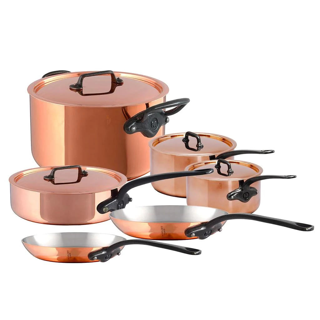 商品Mauviel|M'200 Ci 10 Piece Cookware Set,价格¥18177,第1张图片
