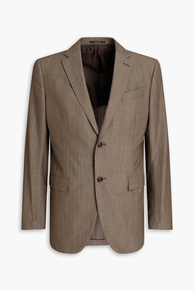 商品Zegna|Wool and silk-blend seersucker blazer,价格¥2929,第1张图片