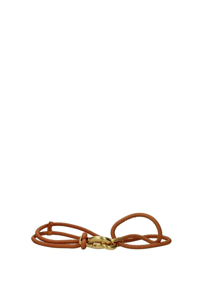 商品Bottega Veneta|Thin belts Leather Brown Leather,价格¥1222,第1张图片