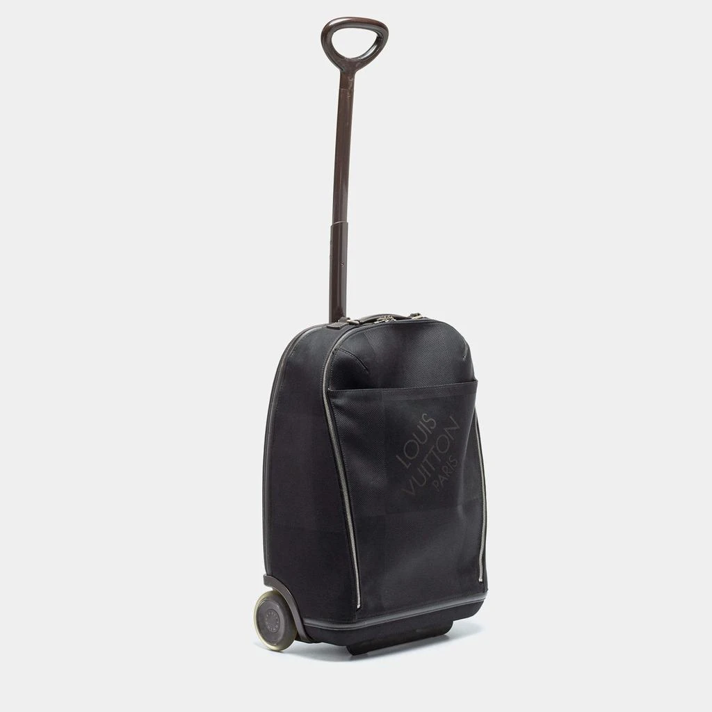 商品[二手商品] Louis Vuitton|Louis Vuitton Black/Brown Damier Canvas And Leather Vintage Geant Conquerant 55 Roller Luggage,价格¥6313,第3张图片详细描述