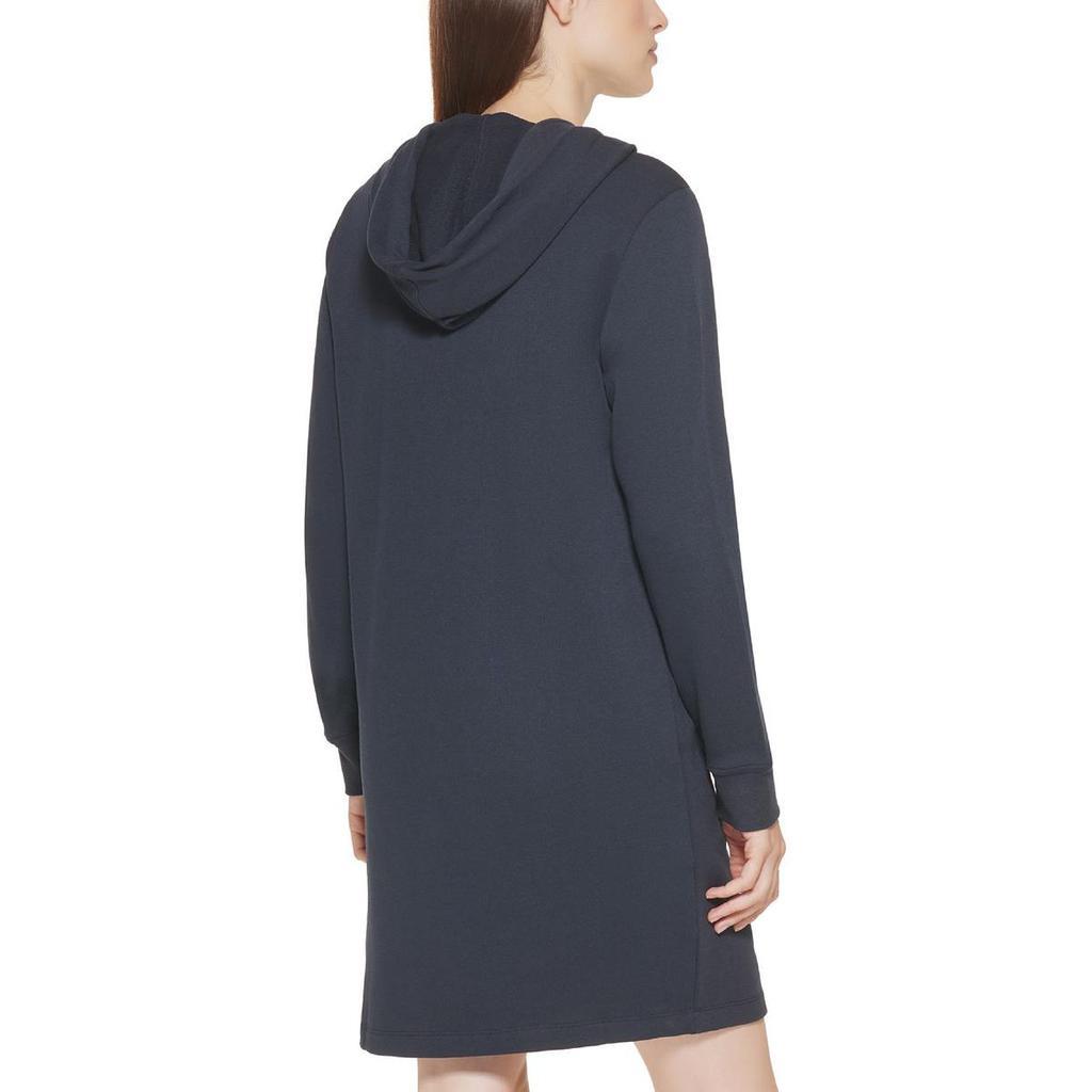 商品Tommy Hilfiger|Tommy Hilfiger Womens Hooded Logo Sweatshirt Dress,价格¥210,第4张图片详细描述
