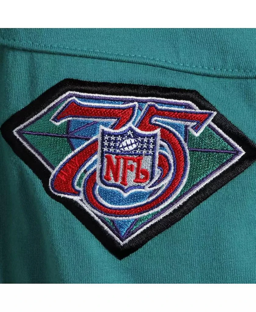商品Mitchell & Ness|Men's Dan Marino Aqua Miami Dolphins Big and Tall Retired Player Name and Number Long Sleeve Top,价格¥668,第5张图片详细描述