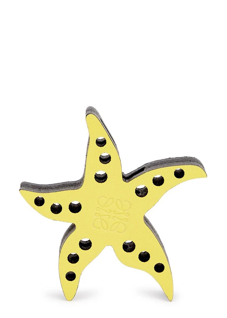 商品Loewe|X Paula's Ibiza starfish yellow leather dice charm,价格¥585,第1张图片