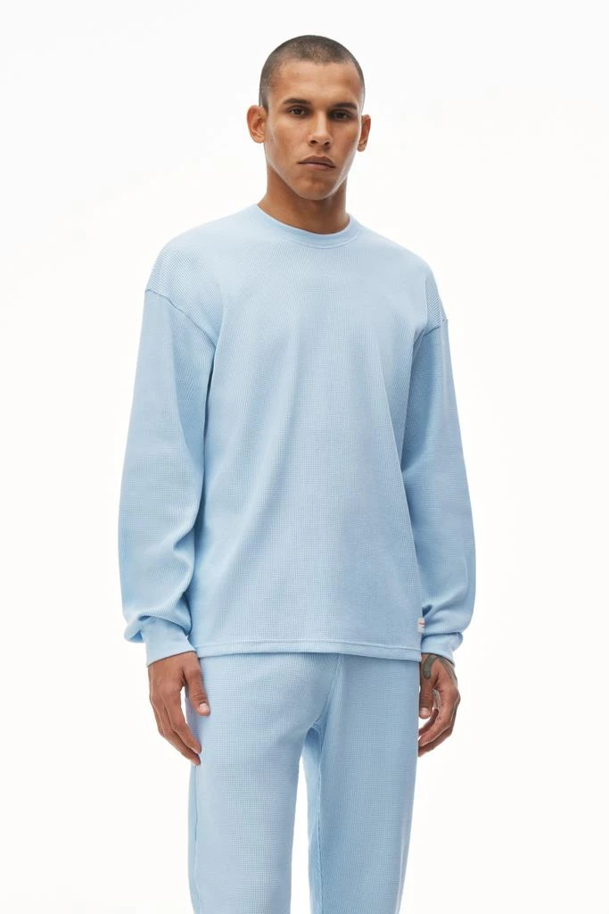 商品Alexander Wang|Unisex Long Sleeve In Cotton Waffle Thermal,价格¥552,第2张图片详细描述