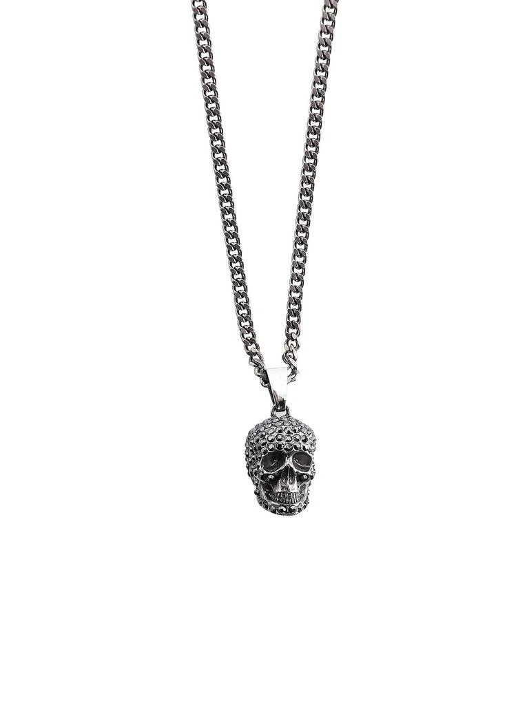 商品Alexander McQueen|Alexander McQueen Pave Skull Necklace,价格¥1915,第2张图片详细描述