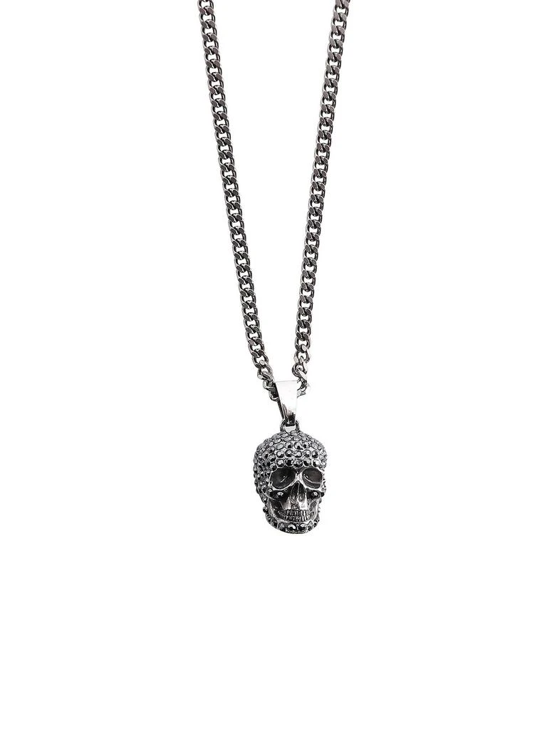 商品Alexander McQueen|Alexander McQueen Pave Skull Necklace,价格¥2386,第2张图片详细描述