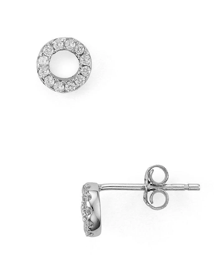 商品AQUA|Sterling Silver Circle Stud Earrings - 100% Exclusive,价格¥359,第1张图片