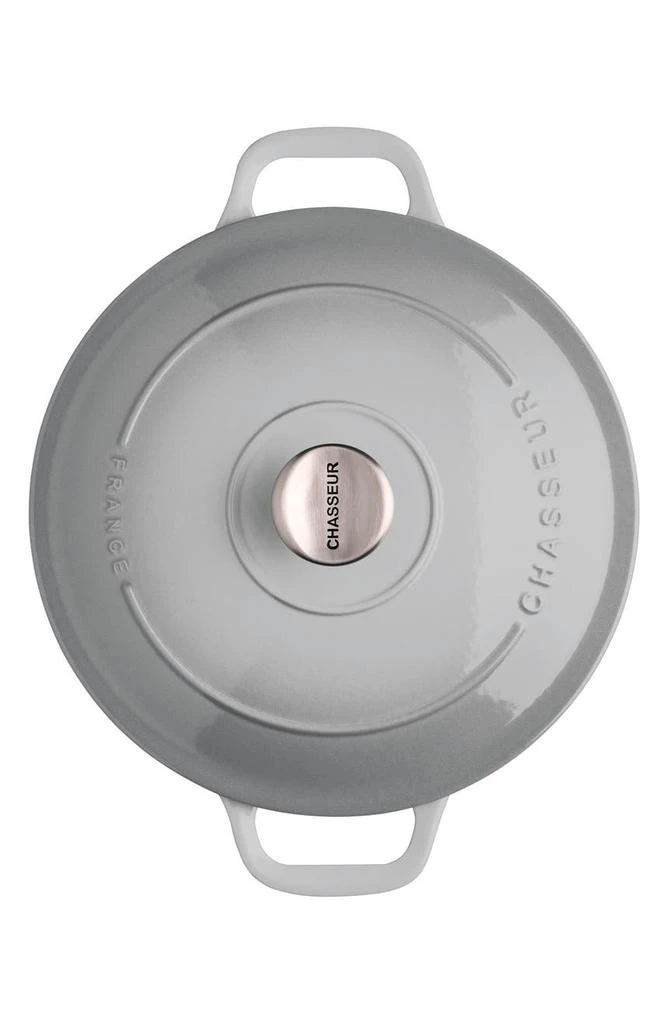 商品CHASSEUR|French Enameled Cast Iron Round Dutch Oven - 4.2-quart - Celestial Grey,价格¥1648,第3张图片详细描述