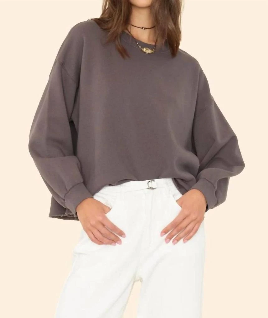 商品XIRENA|Honor Sweatshirt In Vintage Black,价格¥695,第1张图片