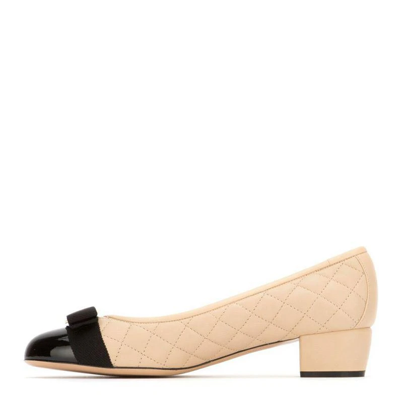 商品Salvatore Ferragamo|SALVATORE FERRAGAMO 拼色女士中跟鞋 01-M832-702227,价格¥6212,第3张图片详细描述
