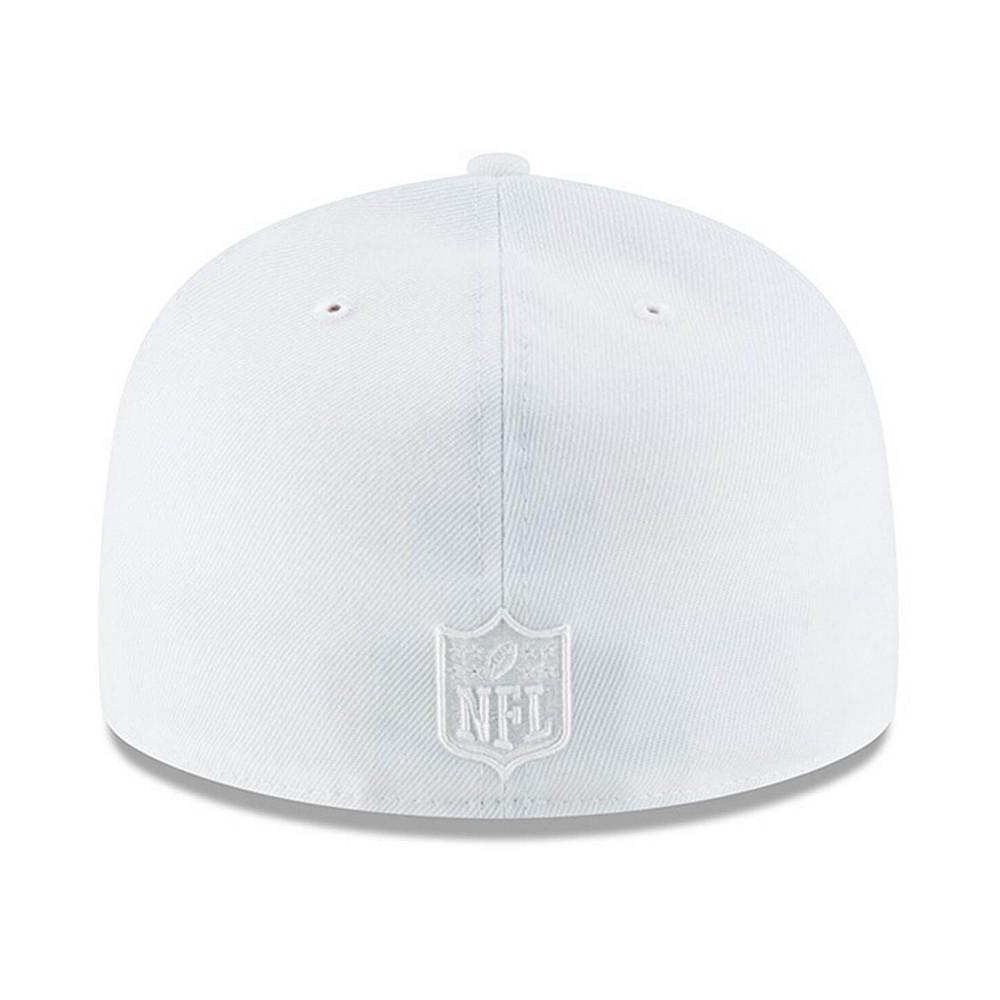 Men's Green Bay Packers White on White 59FIFTY Fitted Hat商品第3张图片规格展示