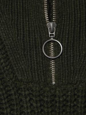 Cable-Knit Half-Zip Sweater商品第5张图片规格展示