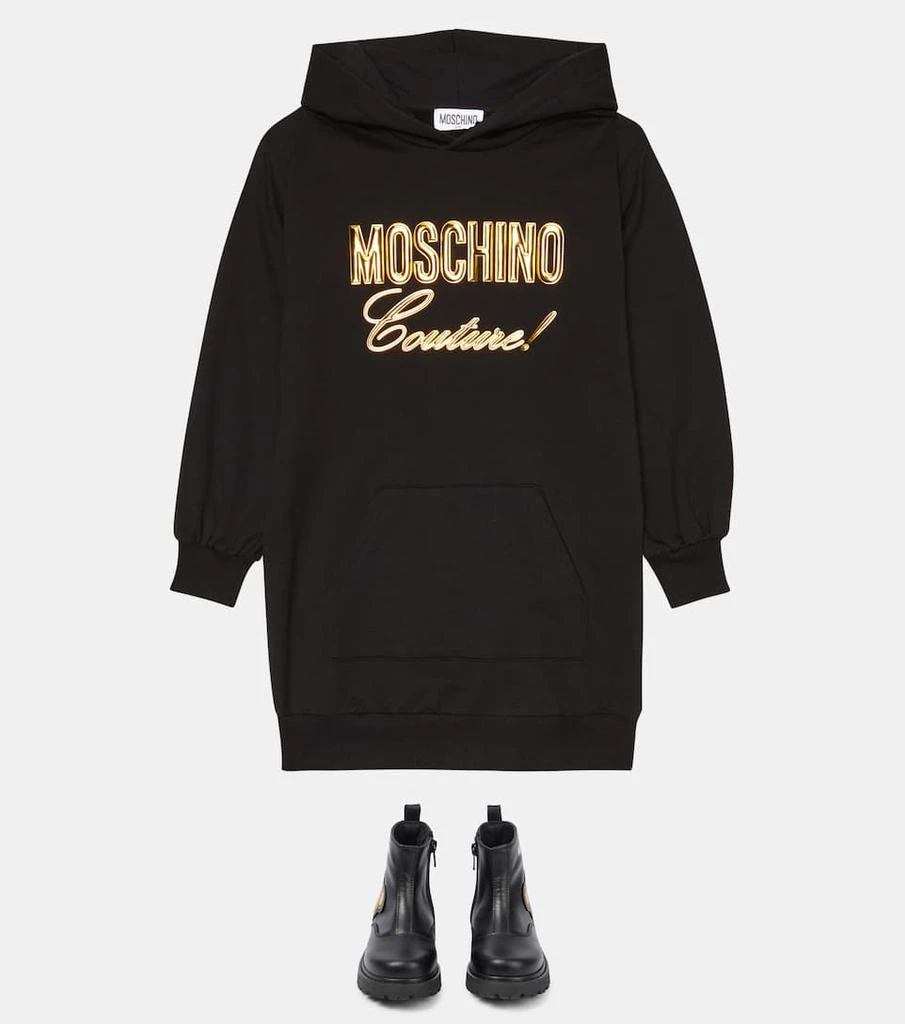 商品Moschino|Logo棉质毛衣式连衣裙,价格¥1476,第2张图片详细描述