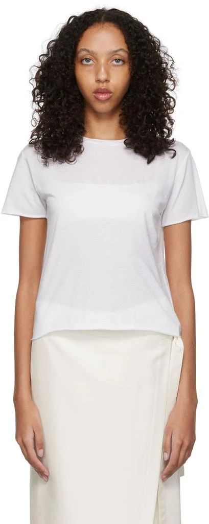 商品The Row|White Organic Cotton T-Shirt,价格¥2603,第1张图片