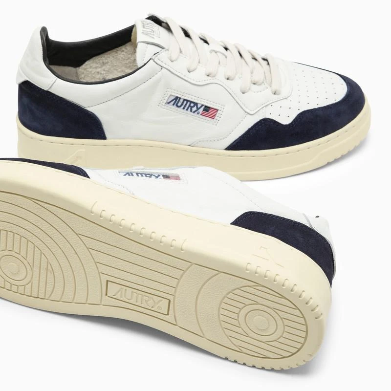 Medalist trainer in white leather and blue suede 商品