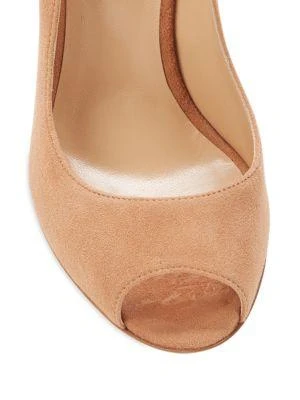 商品Sergio Rossi|Suede Peep Toe Pumps,价格¥1227,第5张图片详细描述