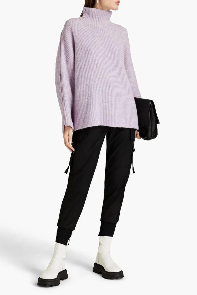 商品3.1 Phillip Lim|Pointelle-trimmed ribbed-knit turtleneck sweater,价格¥1013,第2张图片详细描述