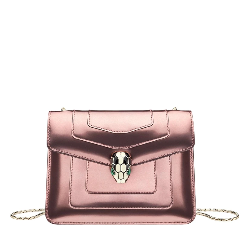 商品[国内直发] BVLGARI|BVLGARI 宝格丽 女士亮粉色小牛皮单肩包斜挎包 284800,价格¥15254,第1张图片