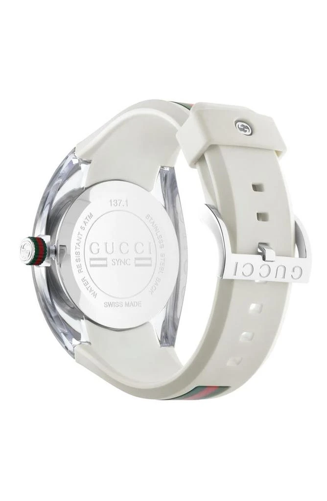 商品Gucci|Unisex Sync Rubber Strap Sport Watch, 46mm,价格¥2431,第3张图片详细描述
