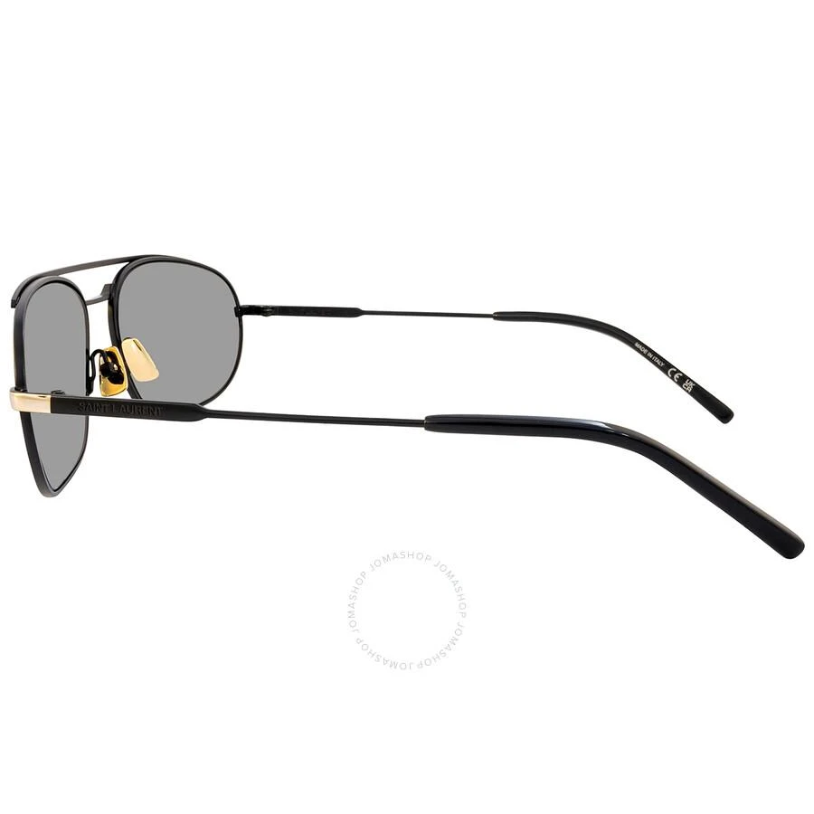 商品Yves Saint Laurent|Silver Flash Oval Men's Sunglasses SL 561 003 61,价格¥1052,第3张图片详细描述