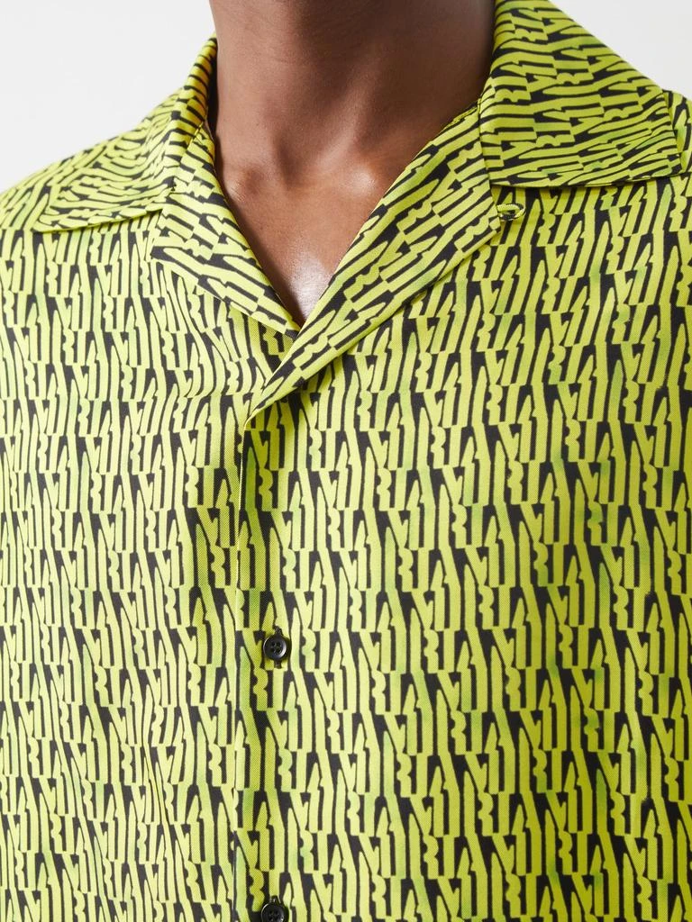 商品AMIRI|Short-sleeved logo-print silk-twill shirt,价格¥3519,第4张图片详细描述