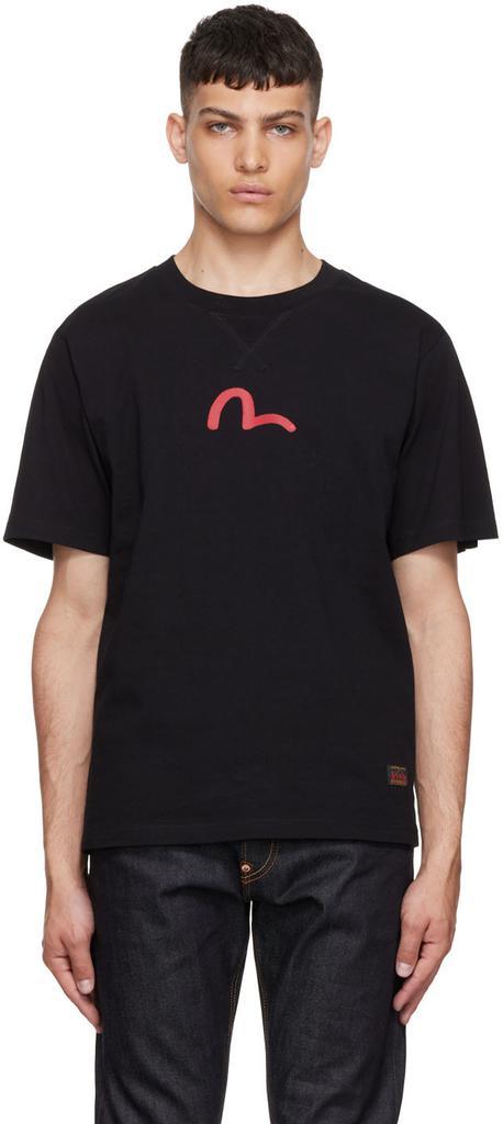 商品Evisu|Black Cotton T-Shirt,价格¥634,第1张图片