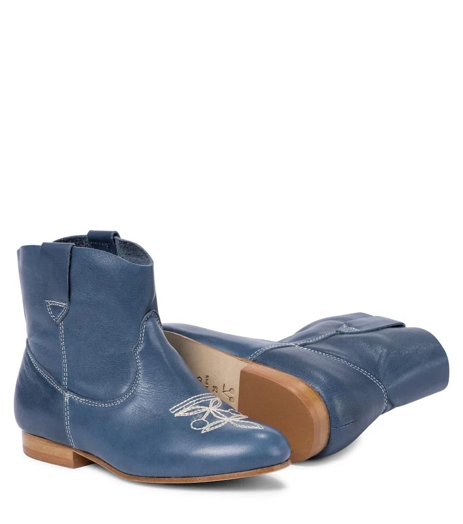 商品Bonpoint|Texas embroidered leather boots,价格¥1212,第5张图片详细描述