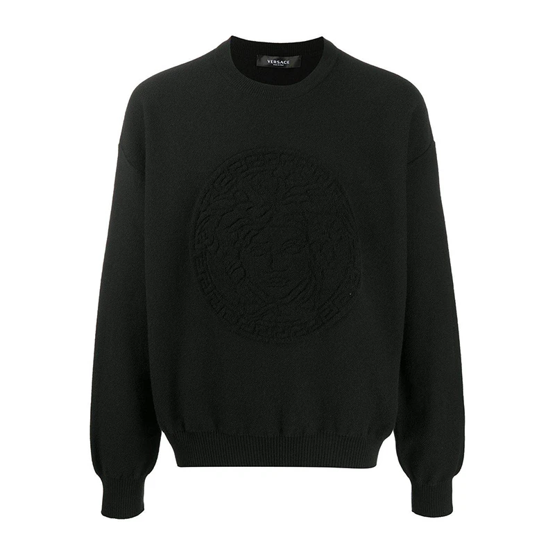 VERSACE 范思哲 男士黑色羊毛针织衫/毛衣 A87561-A236510-A1008 商品