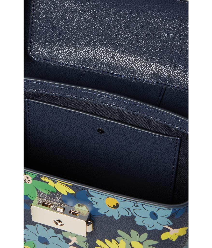 商品Kate Spade|Voyage Floral Medley Printed Small Grain Textured Leather Small Top-Handle,价格¥917-¥960,第5张图片详细描述