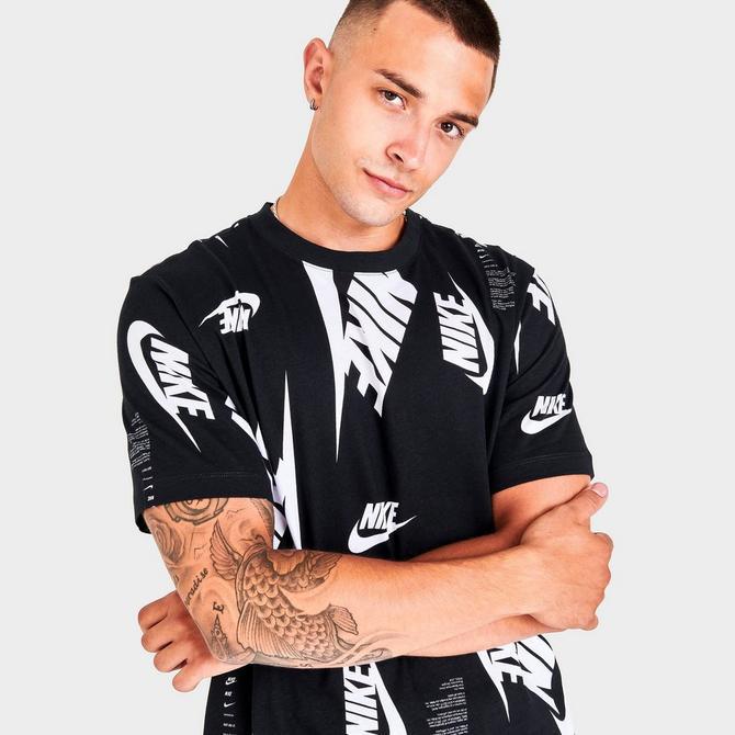 Men's Nike Sportswear All-Over Futura Print Short-Sleeve T-Shirt商品第5张图片规格展示