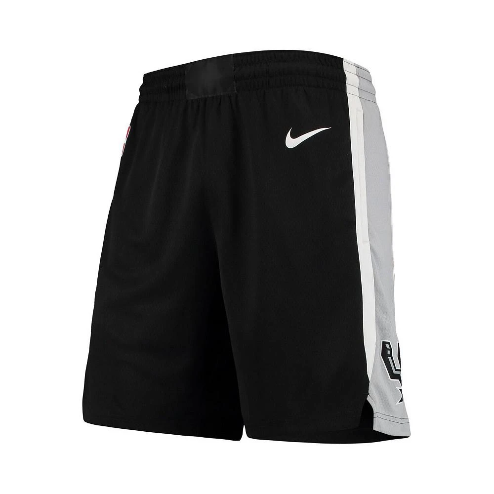 商品NIKE|Men's Black San Antonio Spurs 2019/20 Icon Edition Swingman Performance Shorts,价格¥501,第2张图片详细描述