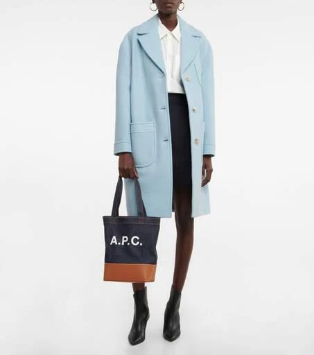商品A.P.C.|Axelle Logo皮革包边饰托特包,价格¥1371,第5张图片详细描述