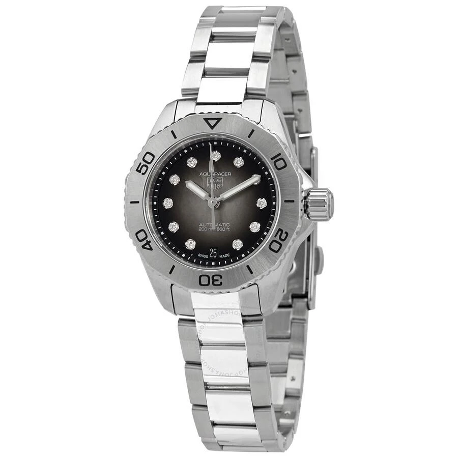 商品TAG Heuer|Aquaracer Professional Automatic Diamond Black Dial Ladies Watch WBP2410.BA0622,价格¥17989,第1张图片