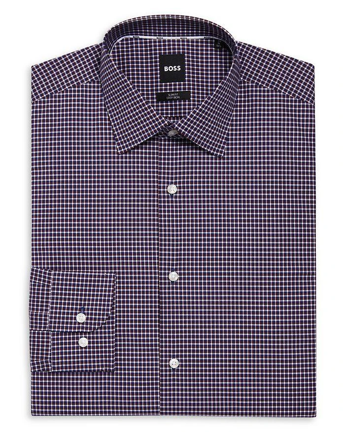 商品Hugo Boss|Cotton Stretch Poplin Check Slim Fit Dress Shirt,价格¥577,第1张图片