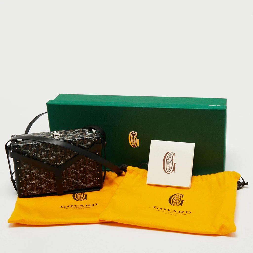 Goyard Black Goyardine Coated Canvas and Leather Minaudière Trunk Bag 商品