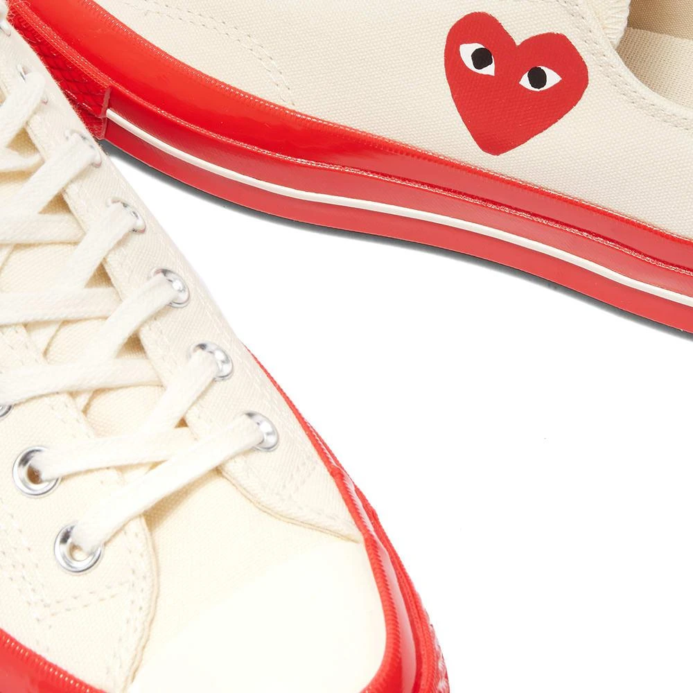 商品Comme des Garcons|Comme des Garcons Play x Converse Chuck Taylor Red Sole Low,价格¥1198,第4张图片详细描述