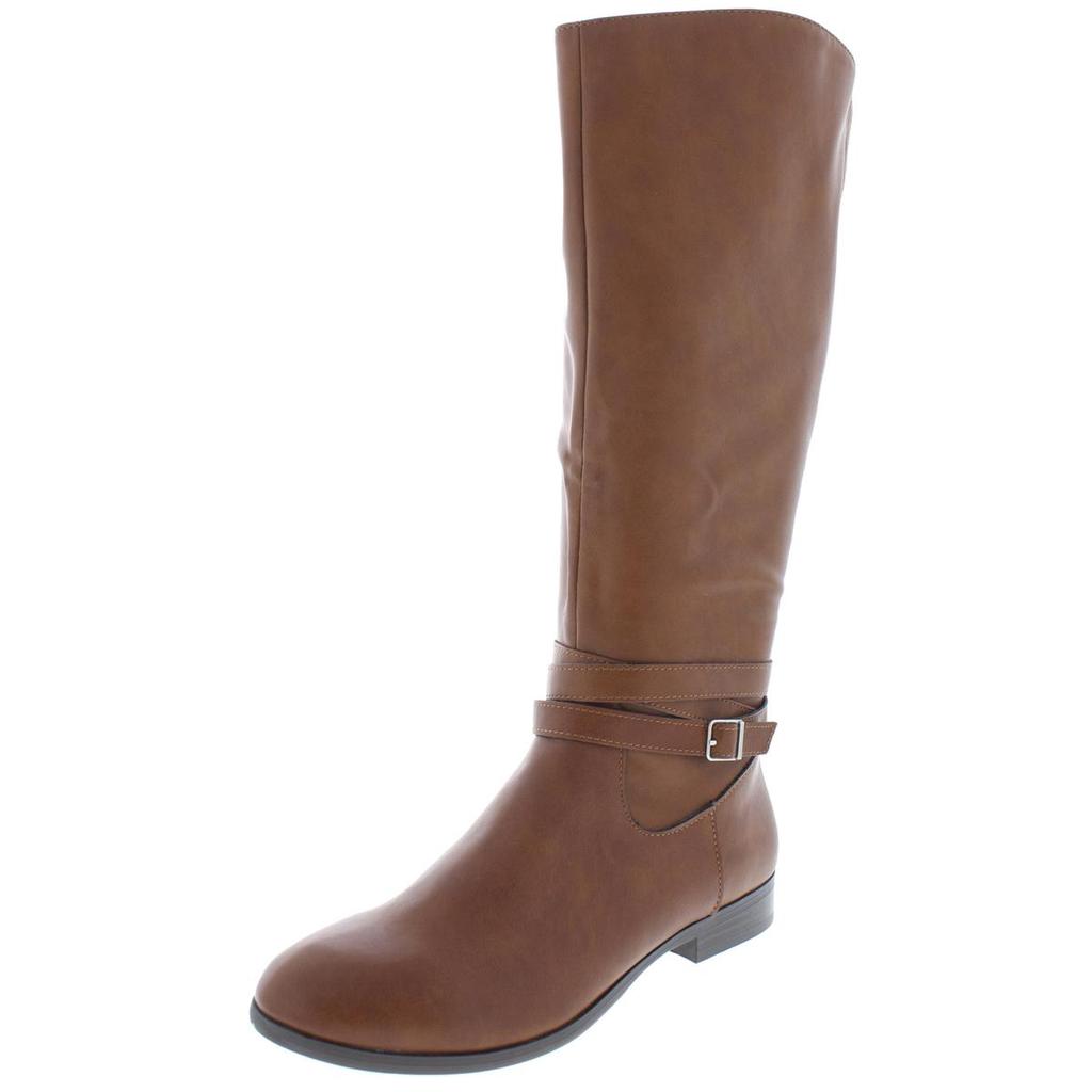 Style & Co. Womens Keppur Faux Leather Knee-High Riding Boots商品第2张图片规格展示
