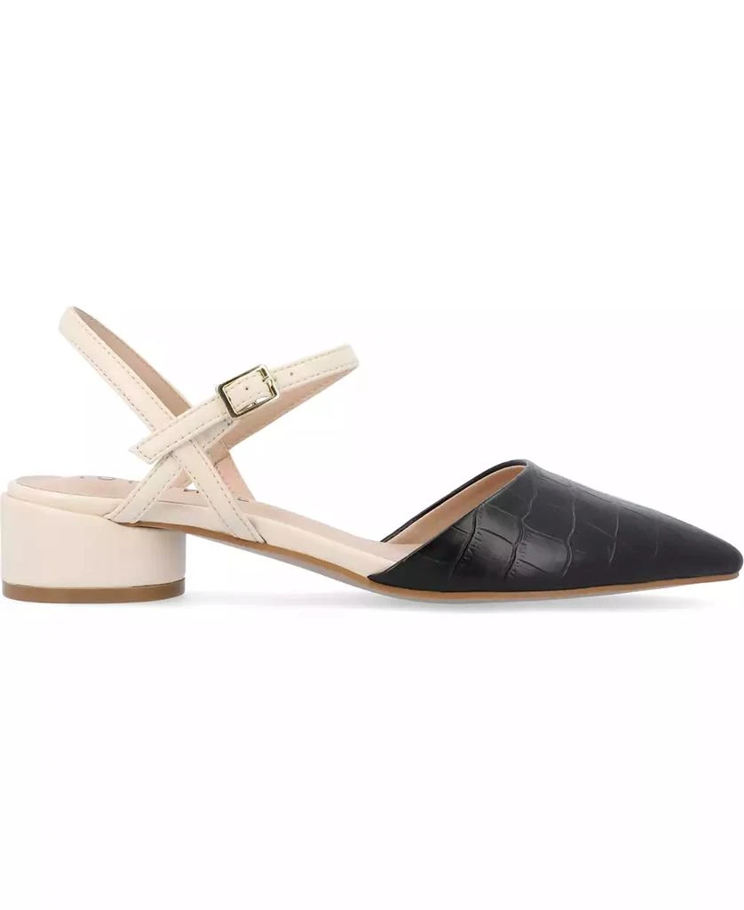 商品Journee Collection|Women's Brynn Block Heel Pointed Toe Flats,价格¥309,第2张图片详细描述