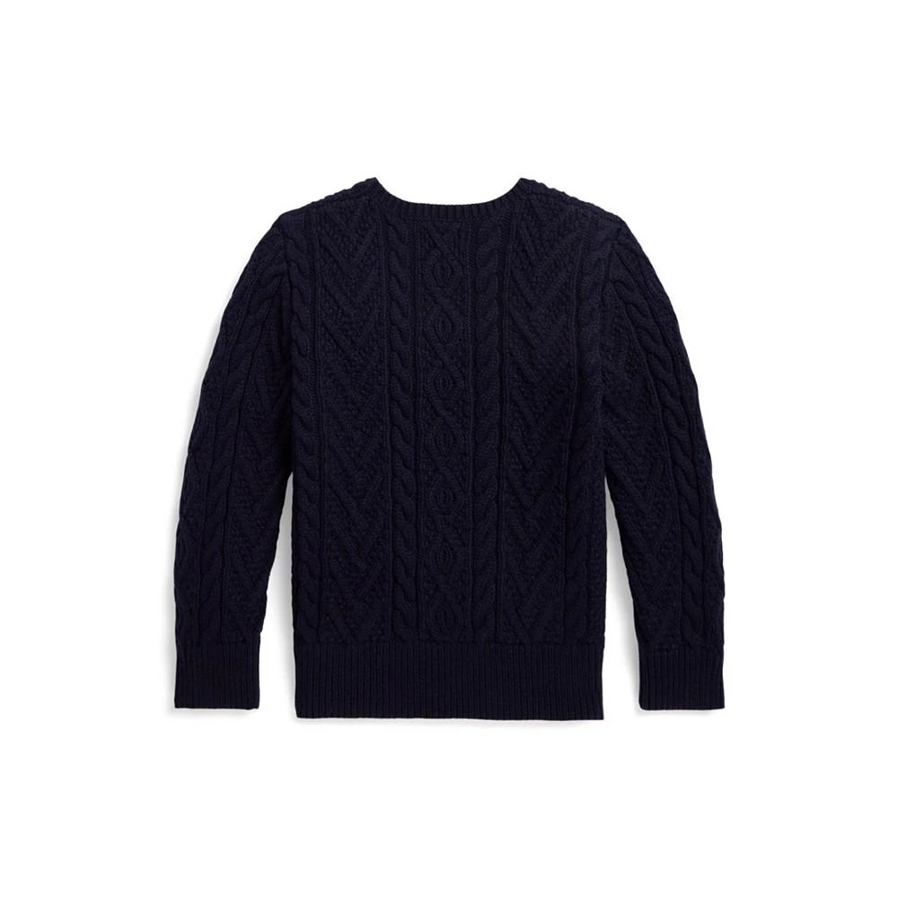 商品Ralph Lauren|Toddler and Little Boys Aran-Knit Blended Sweater,价格¥202,第4张图片详细描述